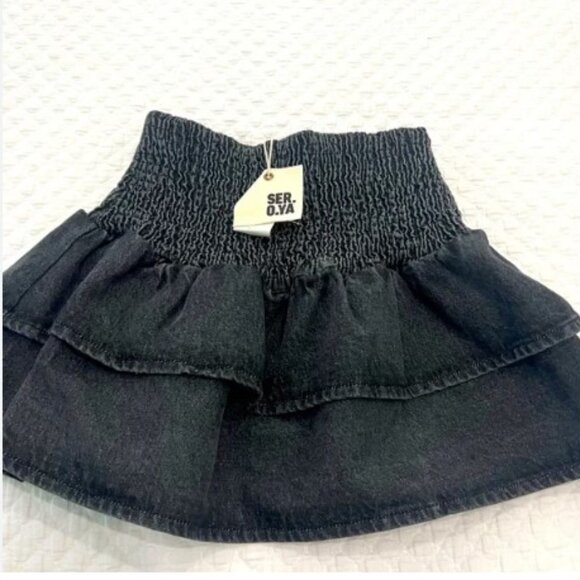 SER.O.YA isa skirt black ruffle tiered NEW $300 M - Picture 4 of 4